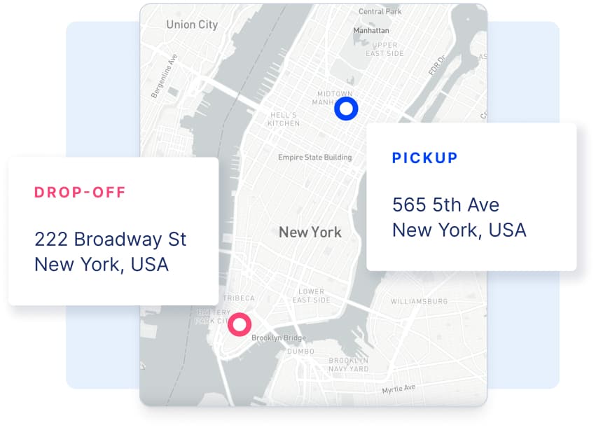 nyc same day delivery map
