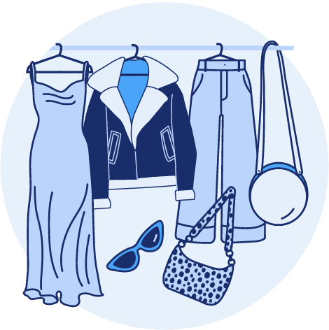 Delivery for Stylists/Fashion companies illustration