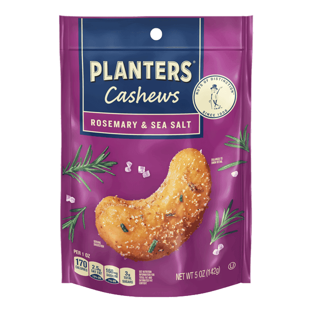 PLANTERS® ROSEMARY & SEA SALT CASHEWS